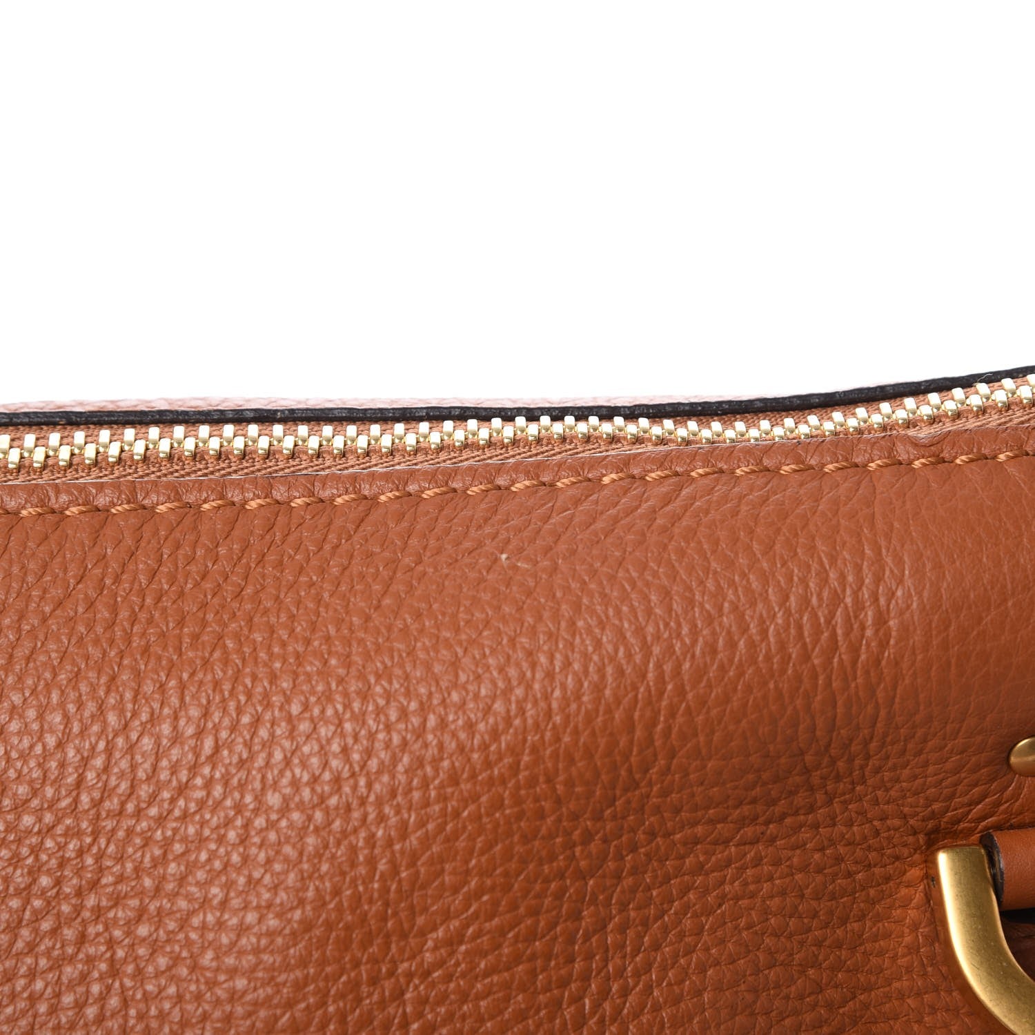 Chloe Calfskin Medium Marcie Satchel Tan 10 of 12