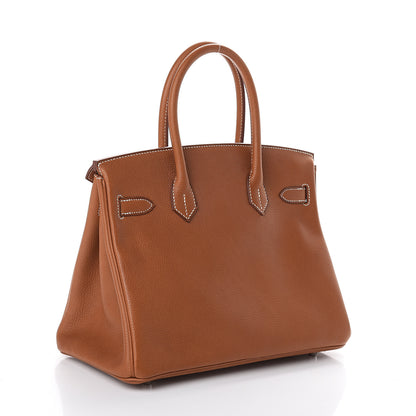 Hermes Natural Barenia Faubourg Birkin 30 Fauve 2 of 7