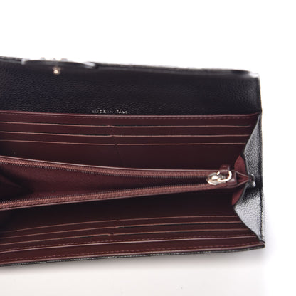 Chanel Caviar Quilted Large Gusset Flap Wallet Black 5 of 8
