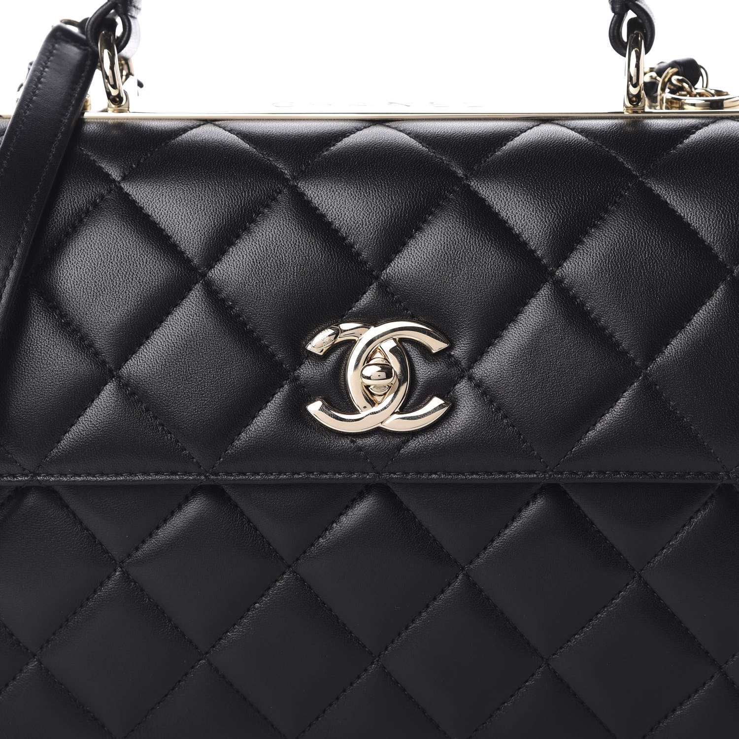 Chanel Lambskin Quilted Small Trendy CC Dual Handle Flap Bag Black 11 of 12