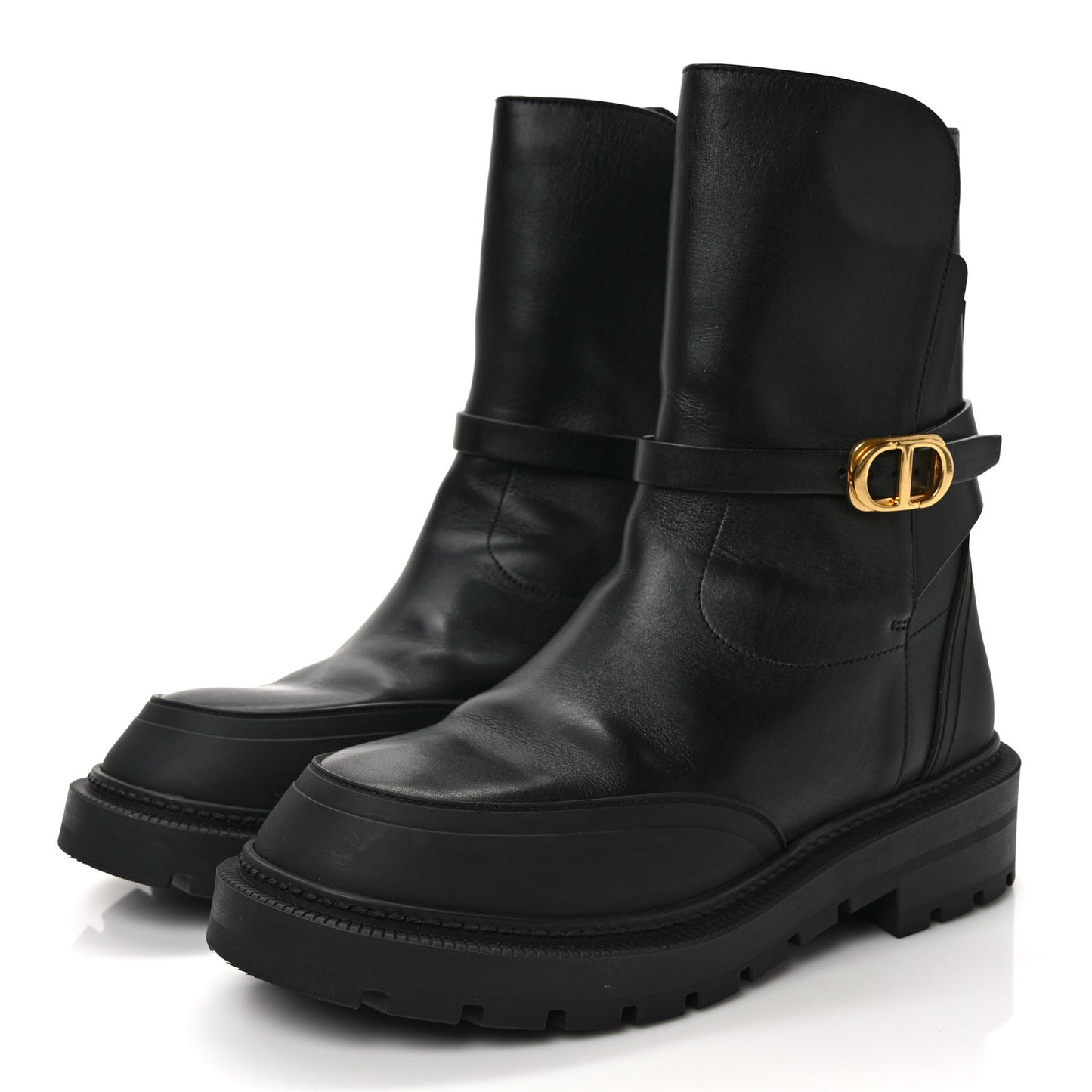 Calfskin Empreinte Ankle Boot 38 Black