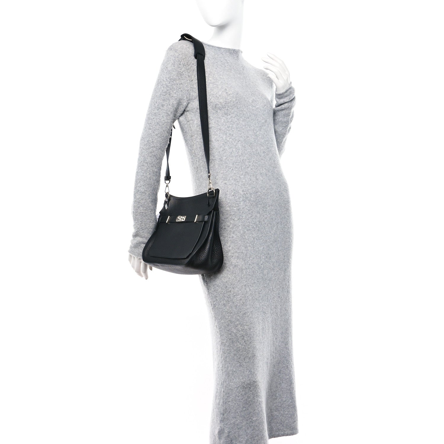 Hermes Taurillon Clemence Jypsiere 28 Black 2 of 10