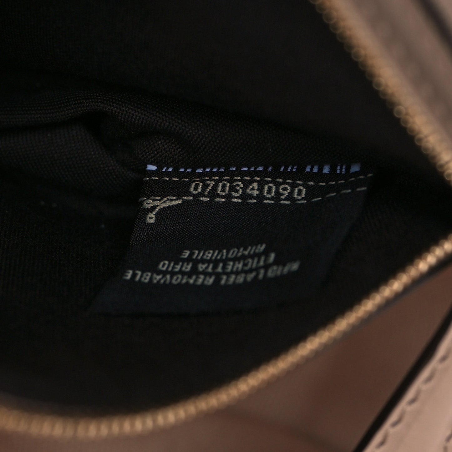 Canvas Vitello King Bi-Color Strap FF Embroidered Baguette Poudre