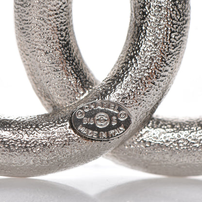 Chanel Baguette Crystal CC Brooch Silver 4 of 5
