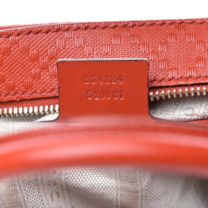 Gucci Calfskin Diamante Small Top Handle Bag Orange 7 of 13