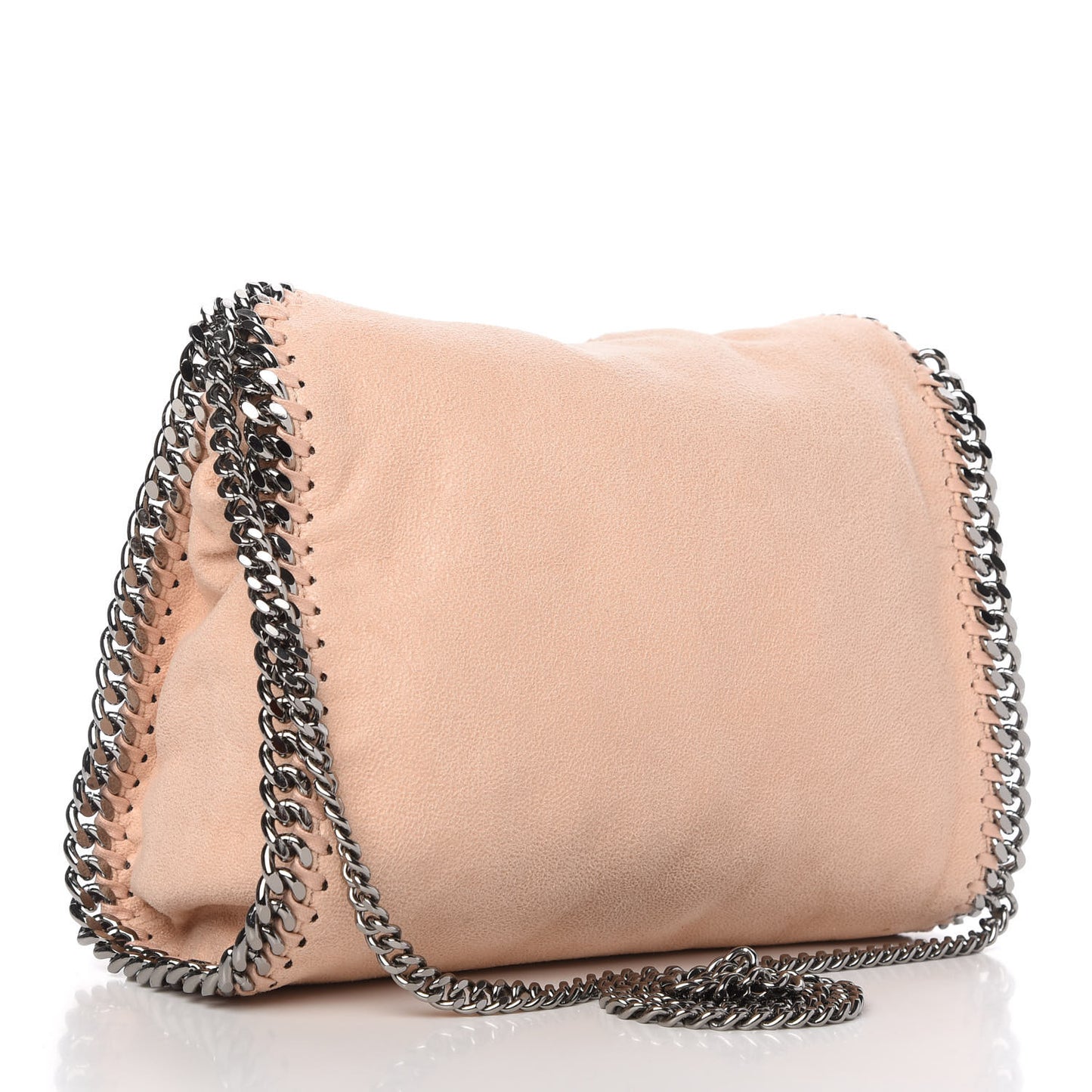 Shaggy Deer Mini Falabella Fold Over Tote Powder