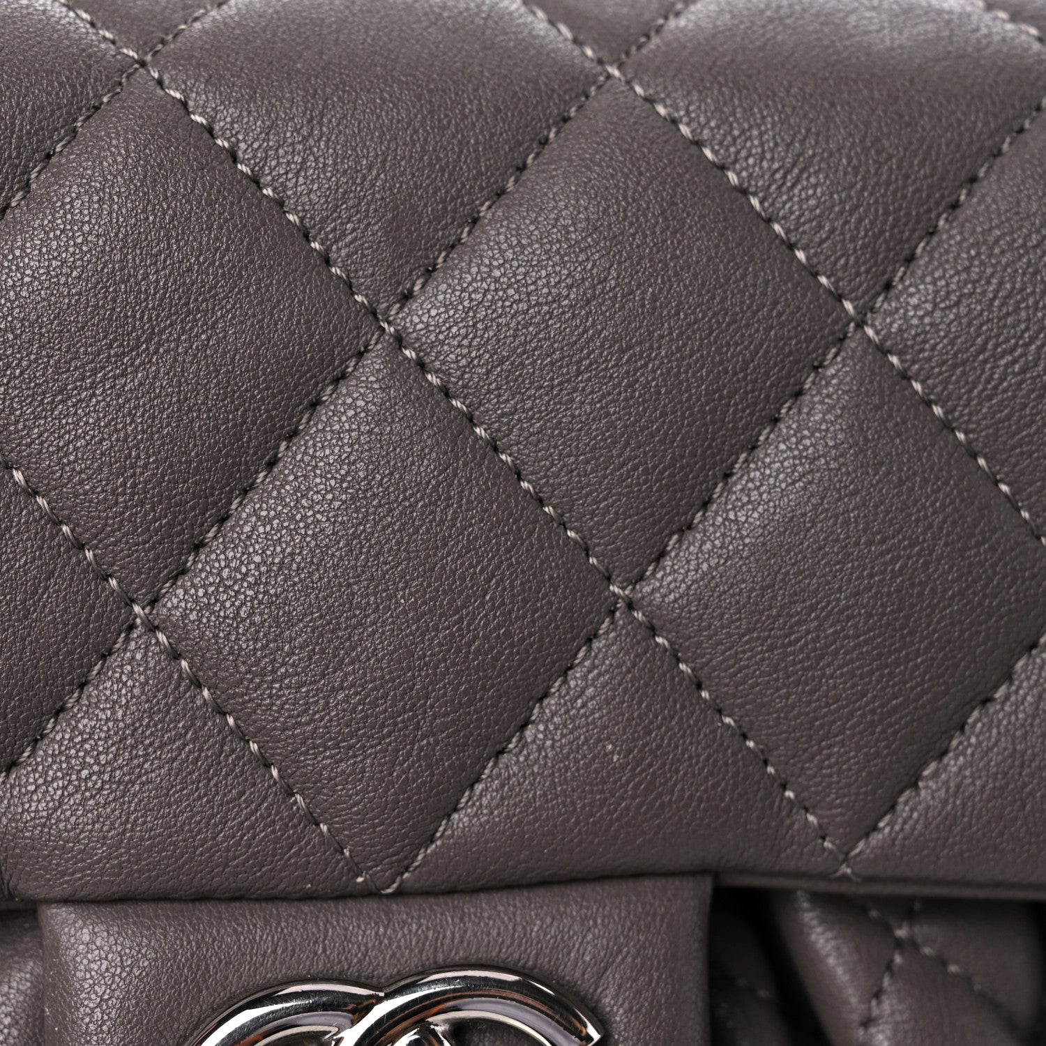 Chanel Washed Lambskin Quilted Mini Chain Around Flap Taupe 14 of 19