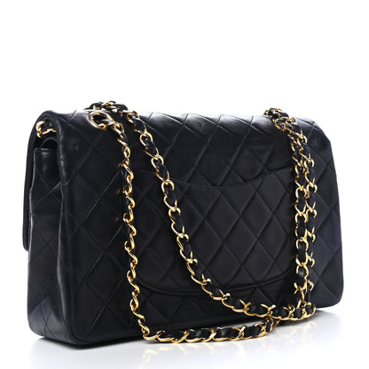 Chanel Lambskin Quilted Medium Double Flap Black 2 of 4