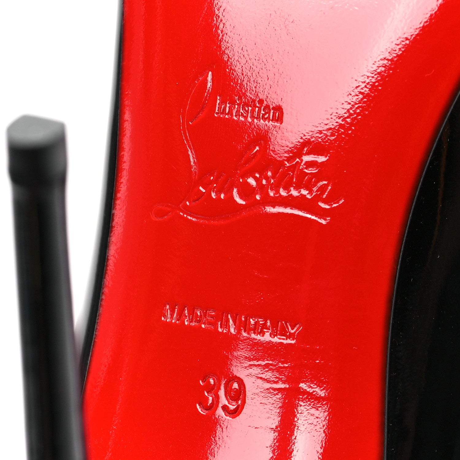 Christian Louboutin Patent Anjalina 100 Pumps 39 Black 6 of 9