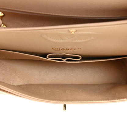 Chanel Caviar Quilted Medium Double Flap Beige Clair 6 of 14