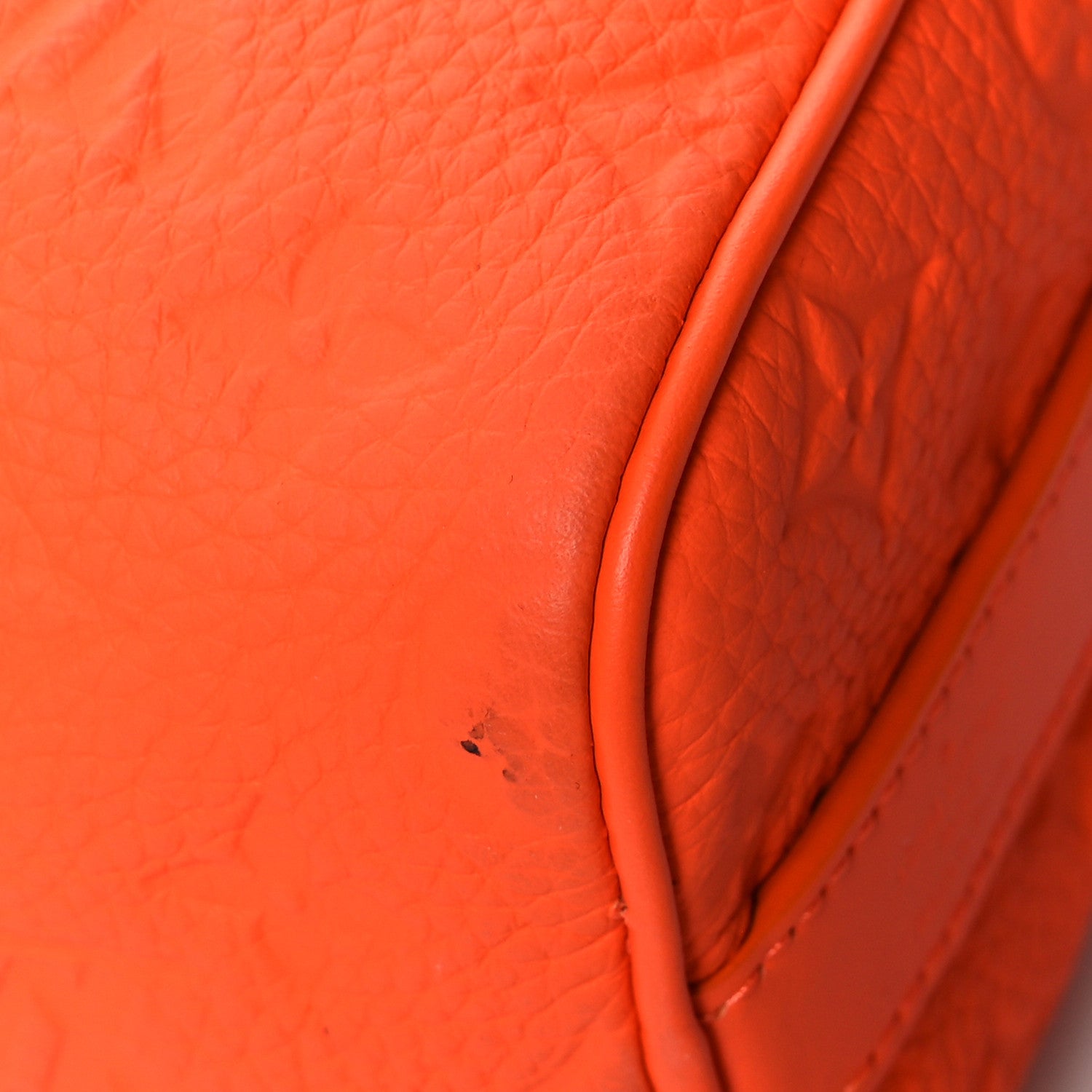 Louis Vuitton Grained Calfskin Aerogram Keepall XS Orange 11 of 14