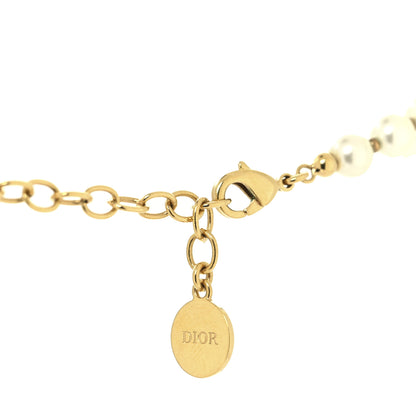 Christian Dior Pearl 30 Montaigne Choker Necklace Gold 6 of 7
