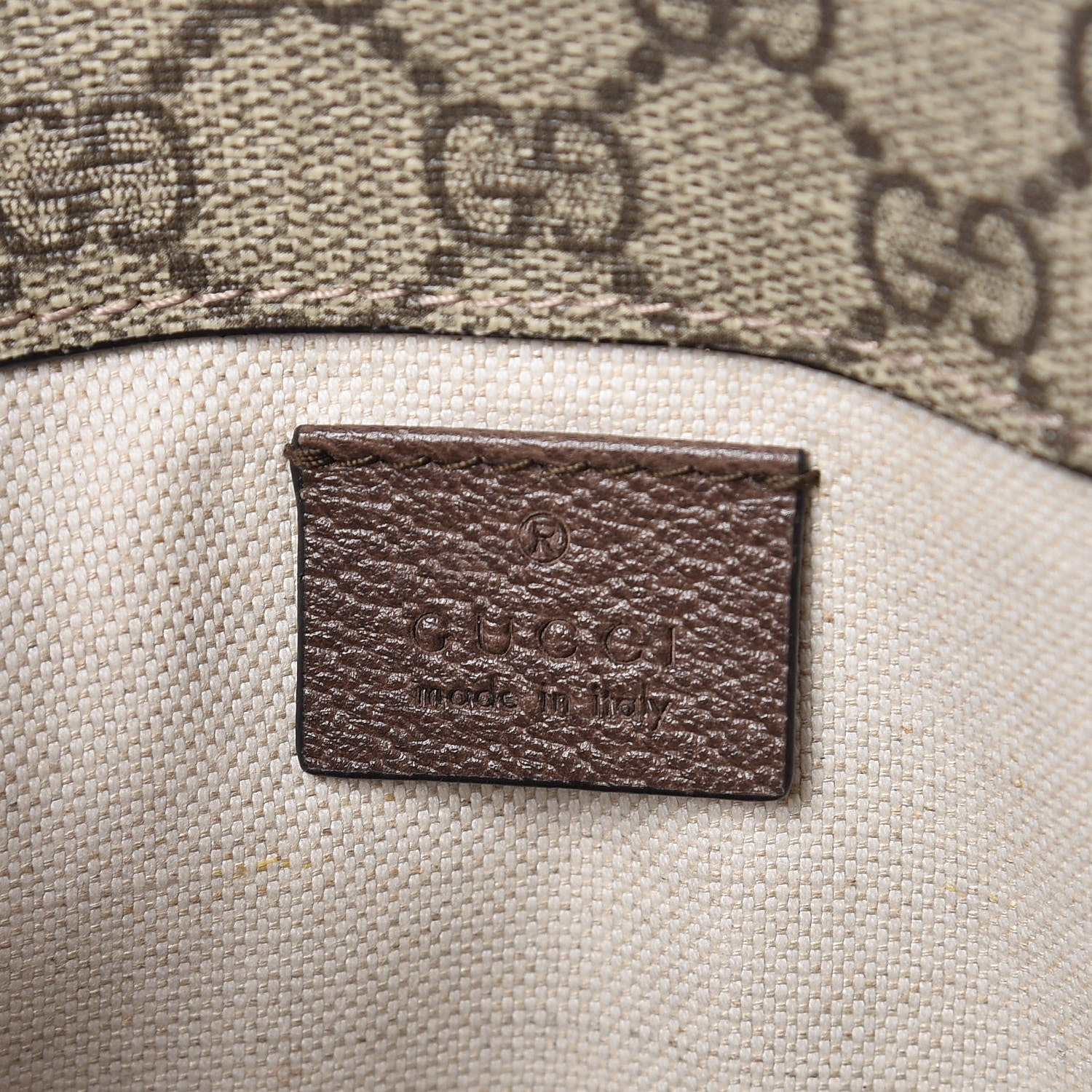 Gucci GG Supreme Monogram Neo Vintage Web Belt Bag Brown 6 of 7