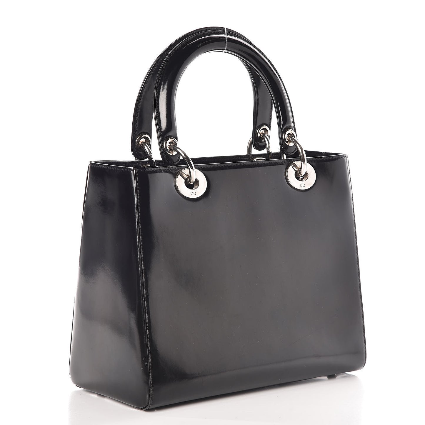 Patent Medium Lady Dior Black