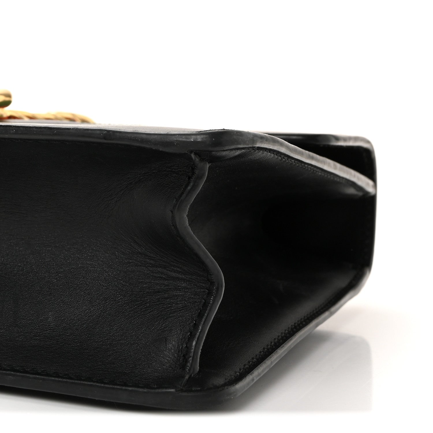 Gucci Calfskin Small Sylvie Shoulder Bag Black 10 of 11