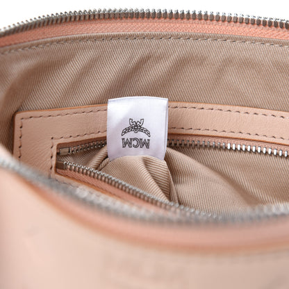 MCM Calfskin Ottomar Monogram Crossbody Pouch Bisque 9 of 11