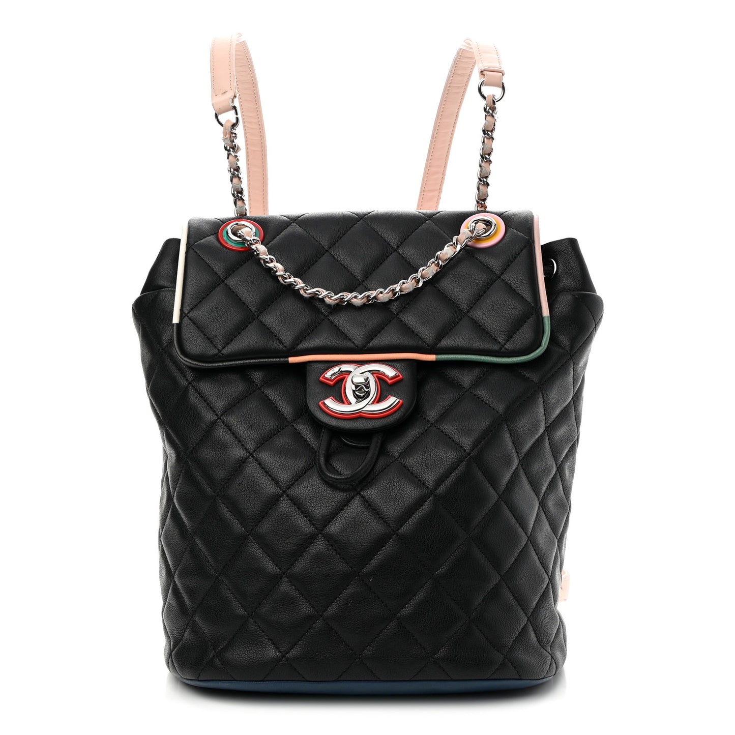 Lambskin Quilted Small Cuba Urban Spirit Backpack Black