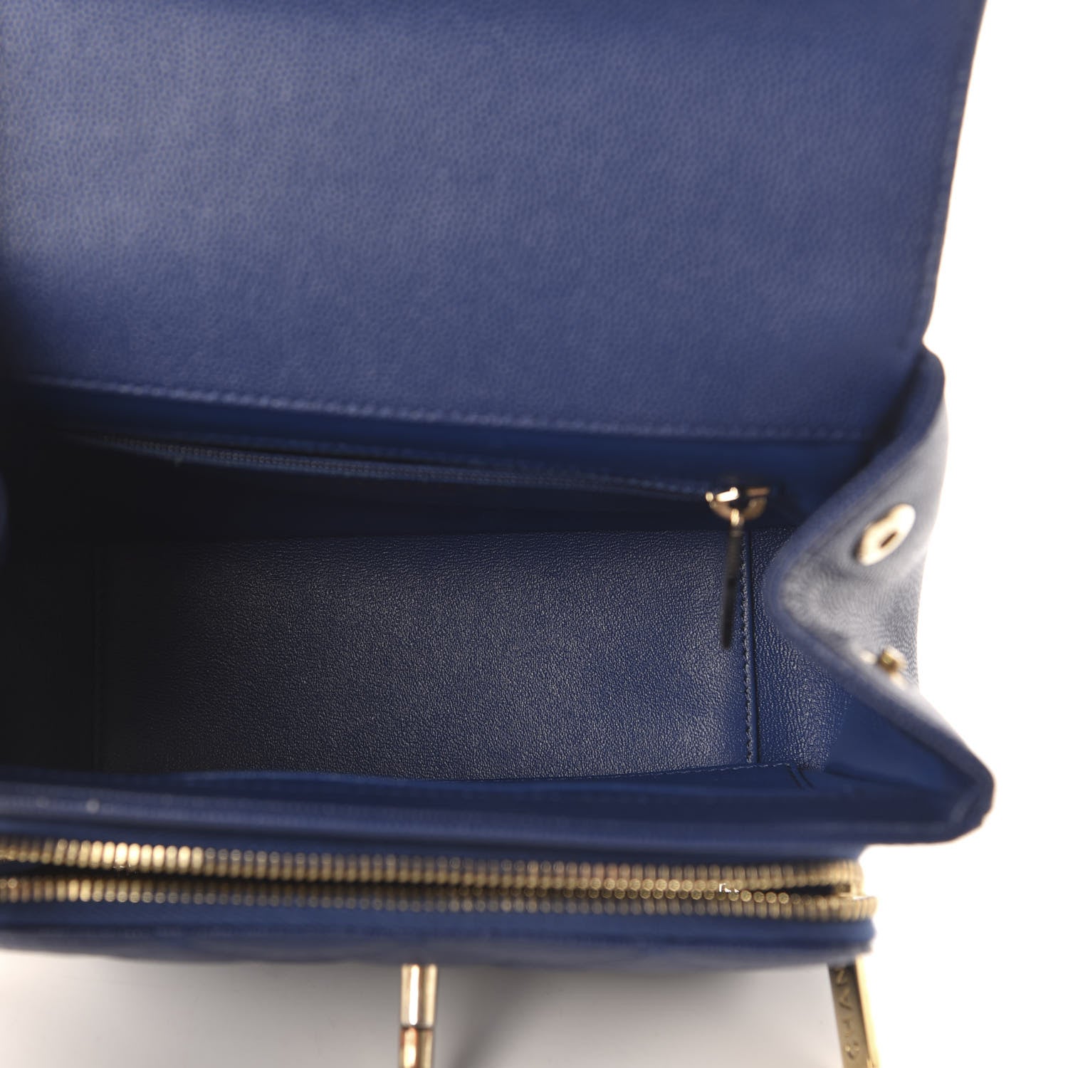 Chanel Caviar Quilted Small Business Affinity Flap Dark Blue 5 of 10
