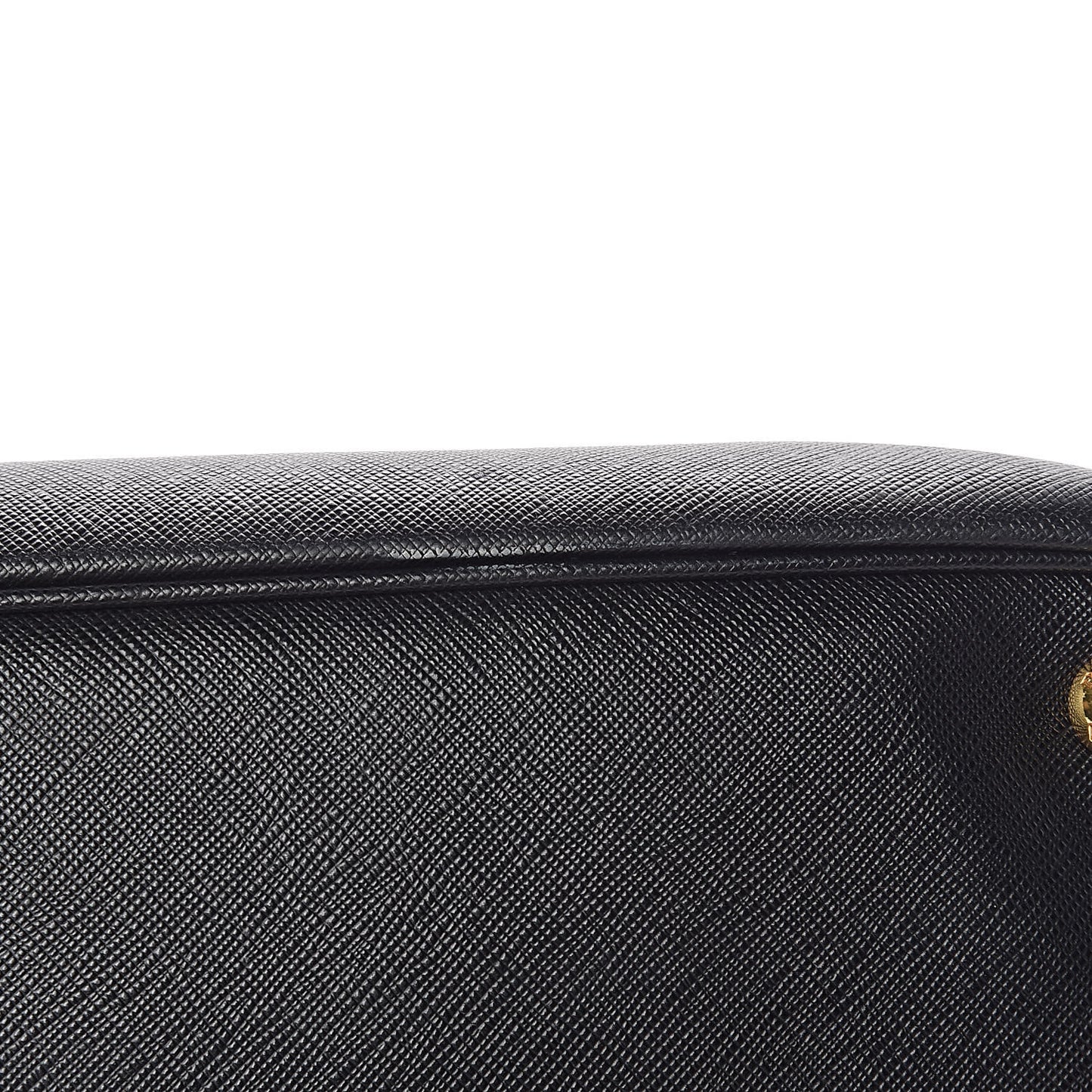 Saffiano Lux Extra Large Galleria Double Zip Tote Black