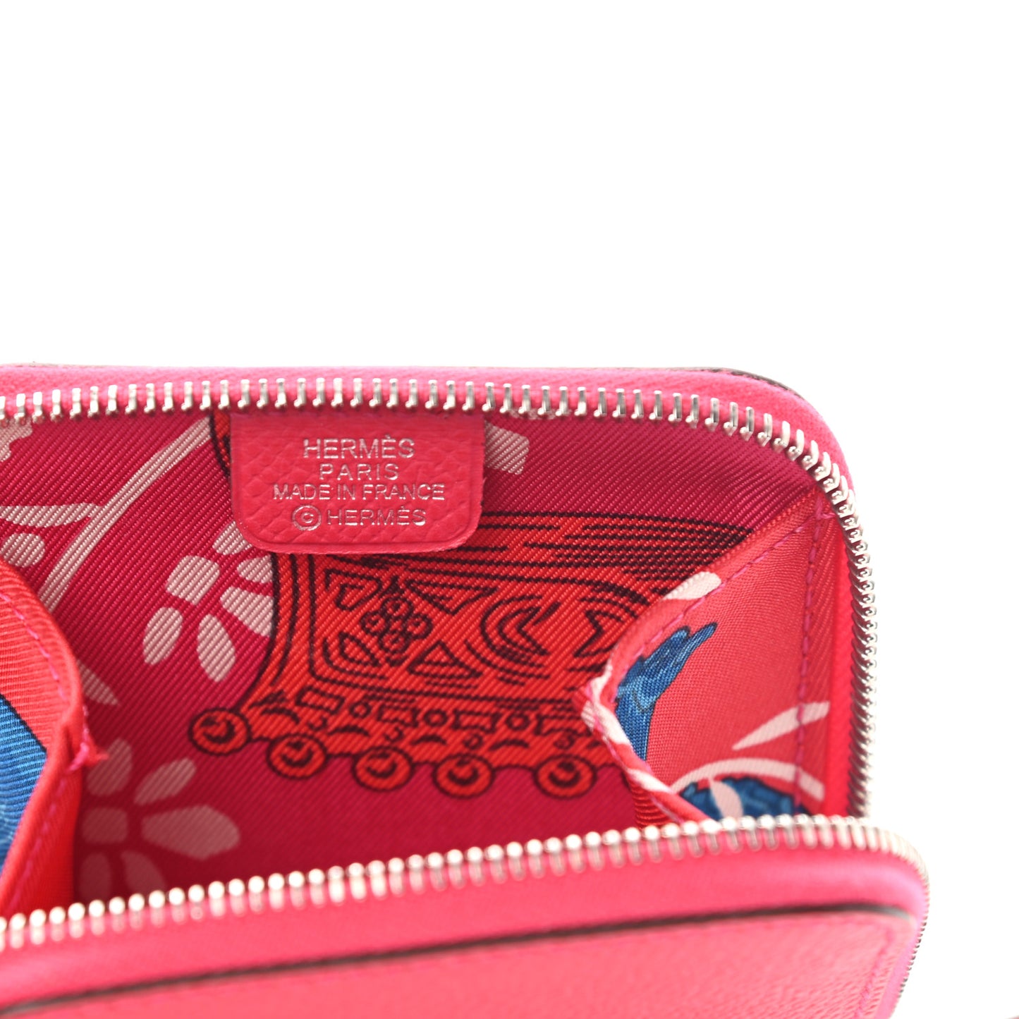 Epsom Silk'in Coin Purse Rose Mexico
