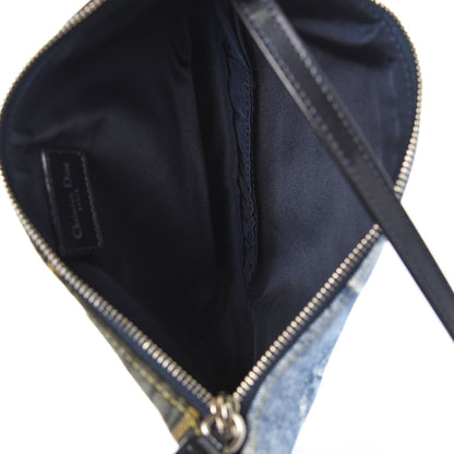 Christian Dior Canvas Jean Customise Mini Saddle Pochette Blue 5 of 7