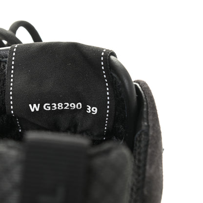 Chanel Mesh Suede Calfskin Quilted Sneakers 39 Black Dark Grey 8 of 10