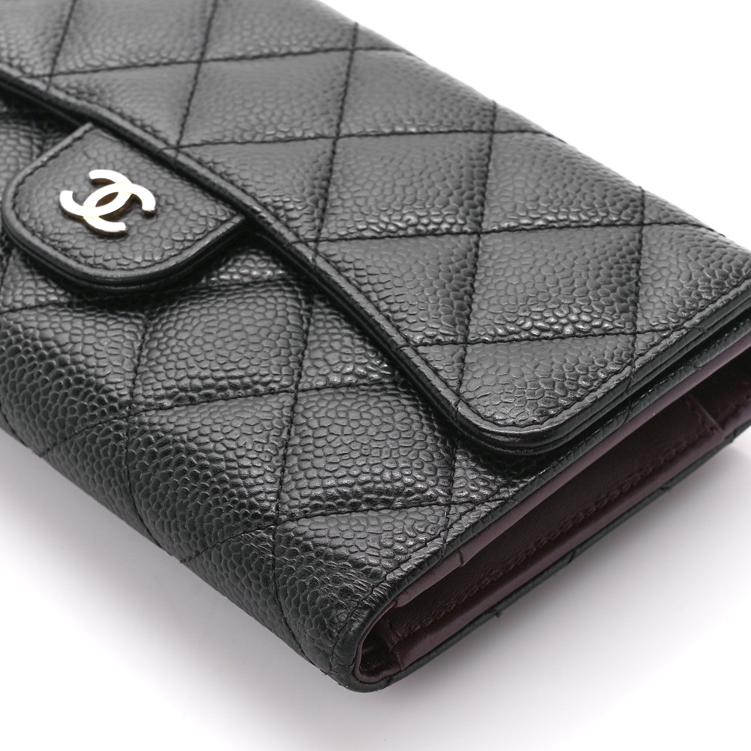 Chanel Caviar Quilted Large Flap Wallet Black 16 of 17