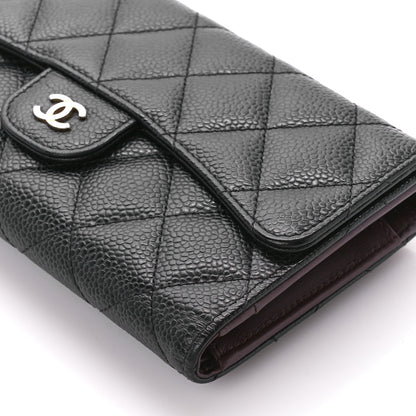 Chanel Caviar Quilted Large Flap Wallet Black 16 of 17