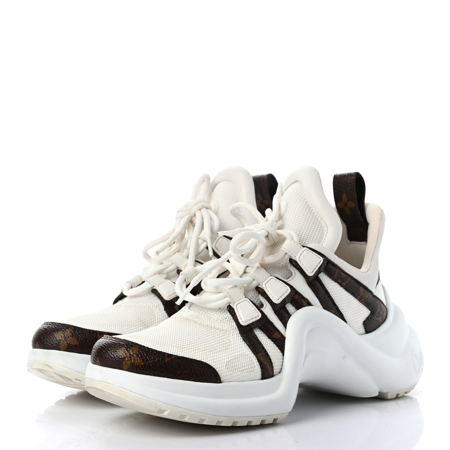 Patent Monogram LV Archlight Sneakers 37.5 White
