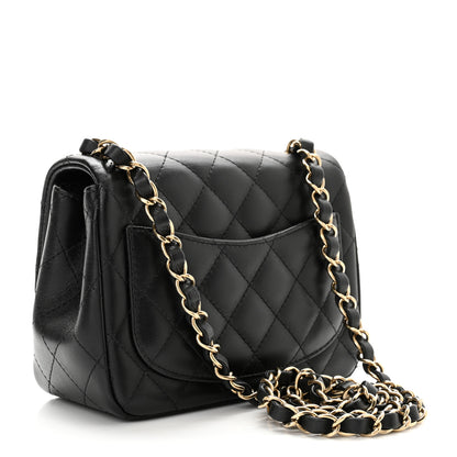 Chanel Lambskin Quilted Mini Square Flap Black 3 of 13