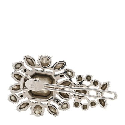 Gucci Crystal Hair Clip Silver 3 of 5