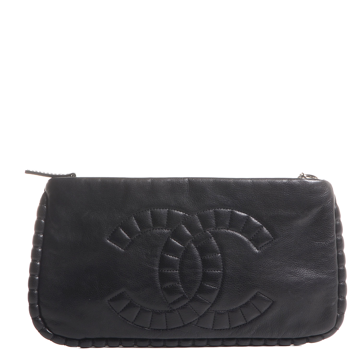 Chanel Calfskin On the Bund Pochette Black 1 of 7