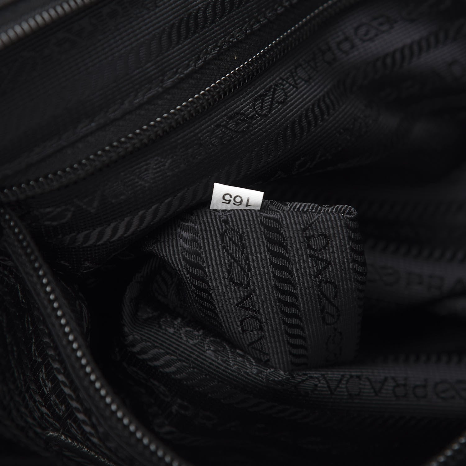 Prada Tessuto Nylon Saffiano Tote Black 8 of 13