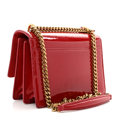 Saint Laurent Patent Small Monogram Sunset Red 3 of 16