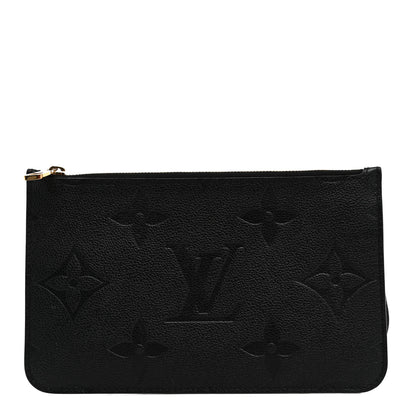 Louis Vuitton Empreinte Monogram Giant Neverfull MM Pochette Black 1 of 6