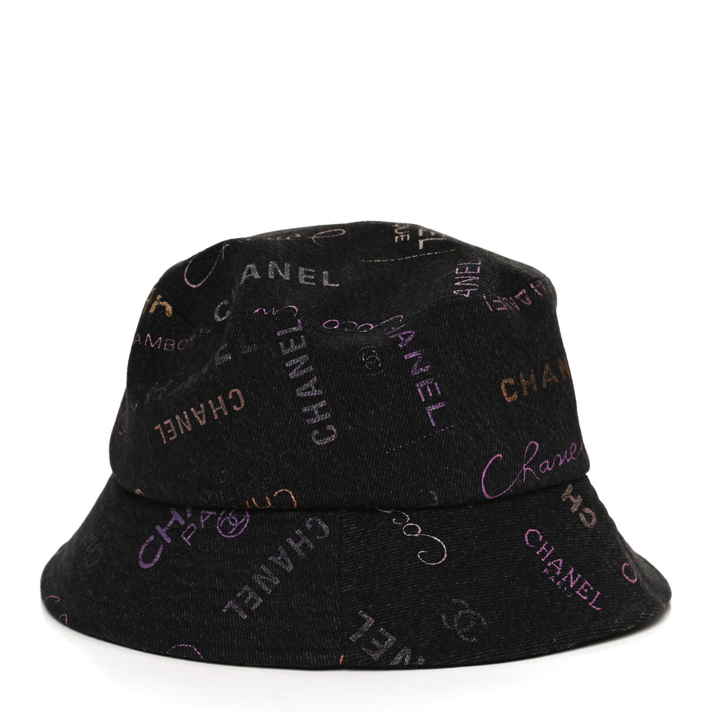 Denim Mood Cloche Bucket Hat L Black