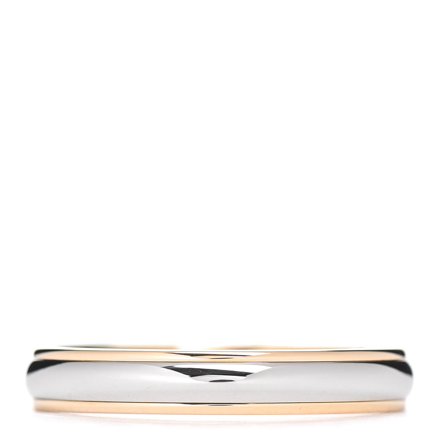 Platinum 18K Yellow Gold Lucida 4mm Band Ring 68 12
