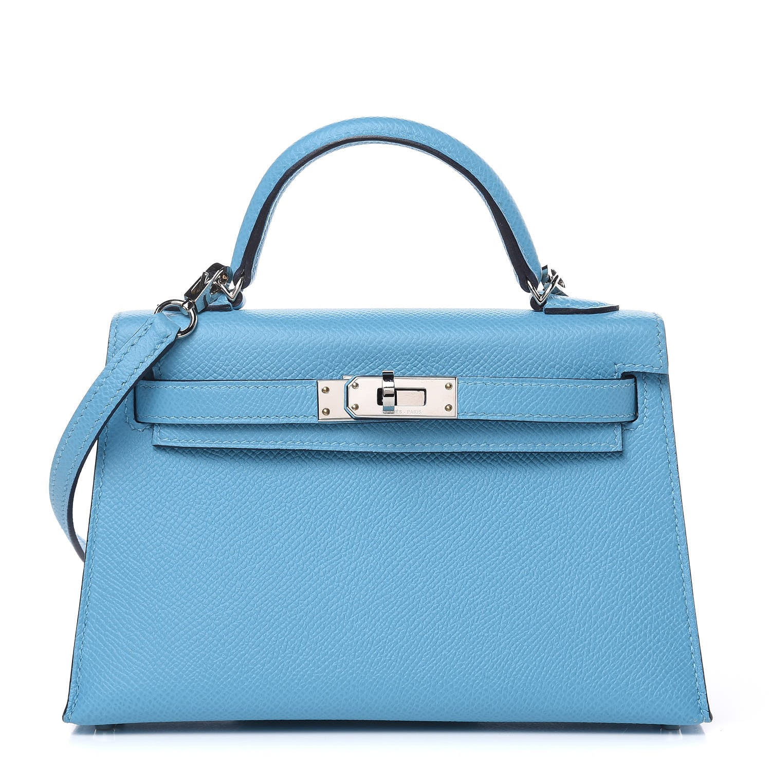 Hermes Epsom Mini Kelly Sellier 20 Bleu Du Nord 1 of 28