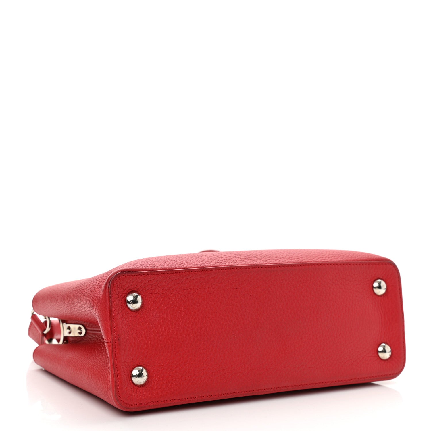 Louis Vuitton Taurillon Capucines BB Rubis 4 of 10