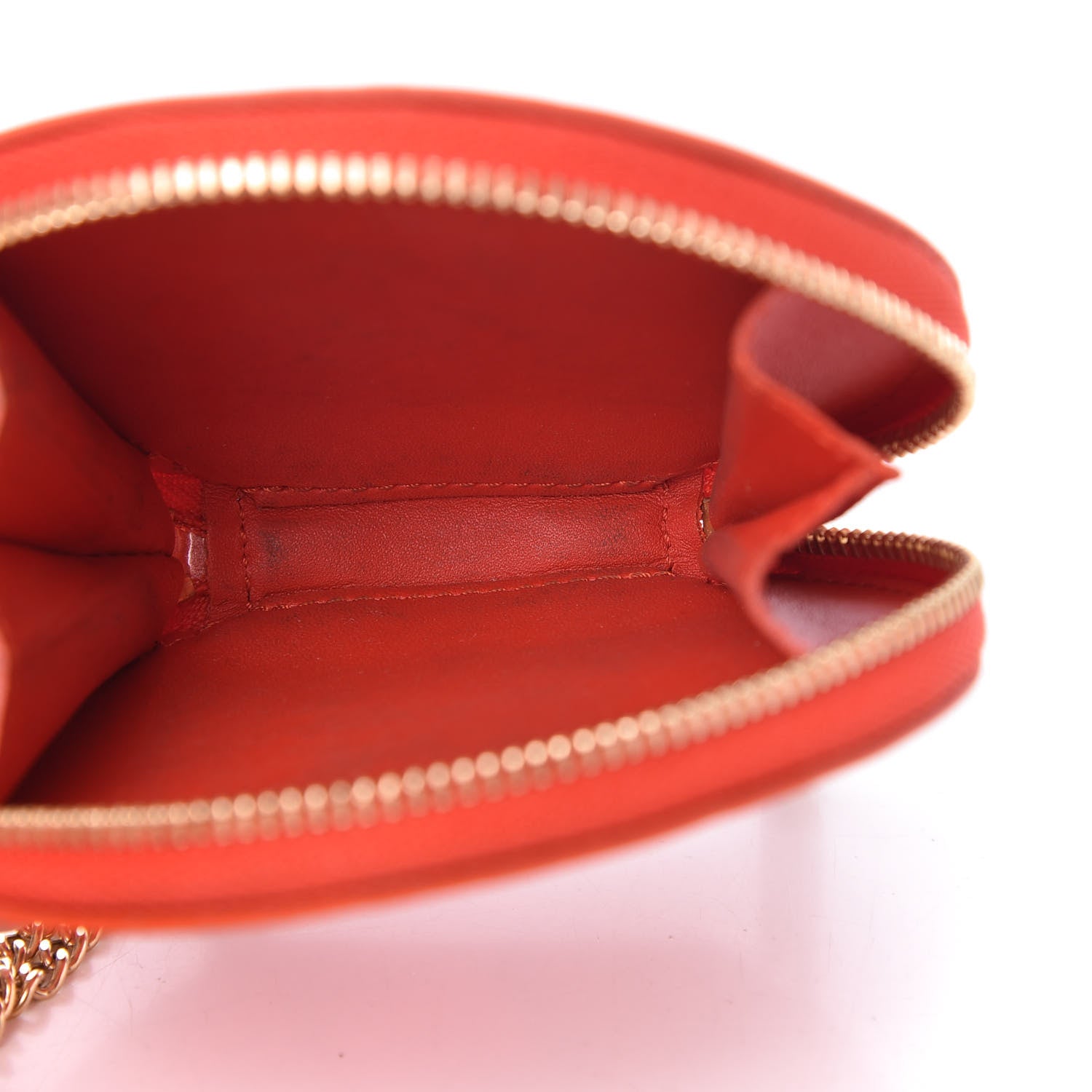 Louis Vuitton Vernis Roses Chapeau Coin Purse Orange Sunset 5 of 6