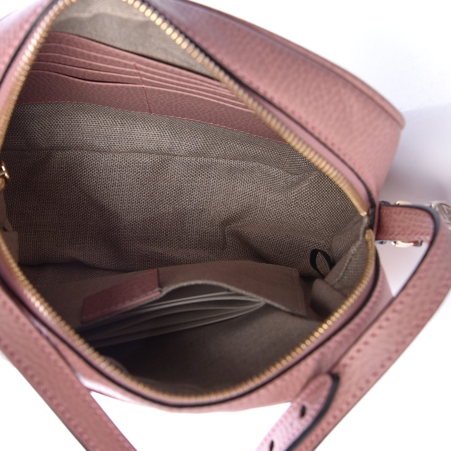 Monogram Mini Bree Messenger Bag Beige Soft Pink