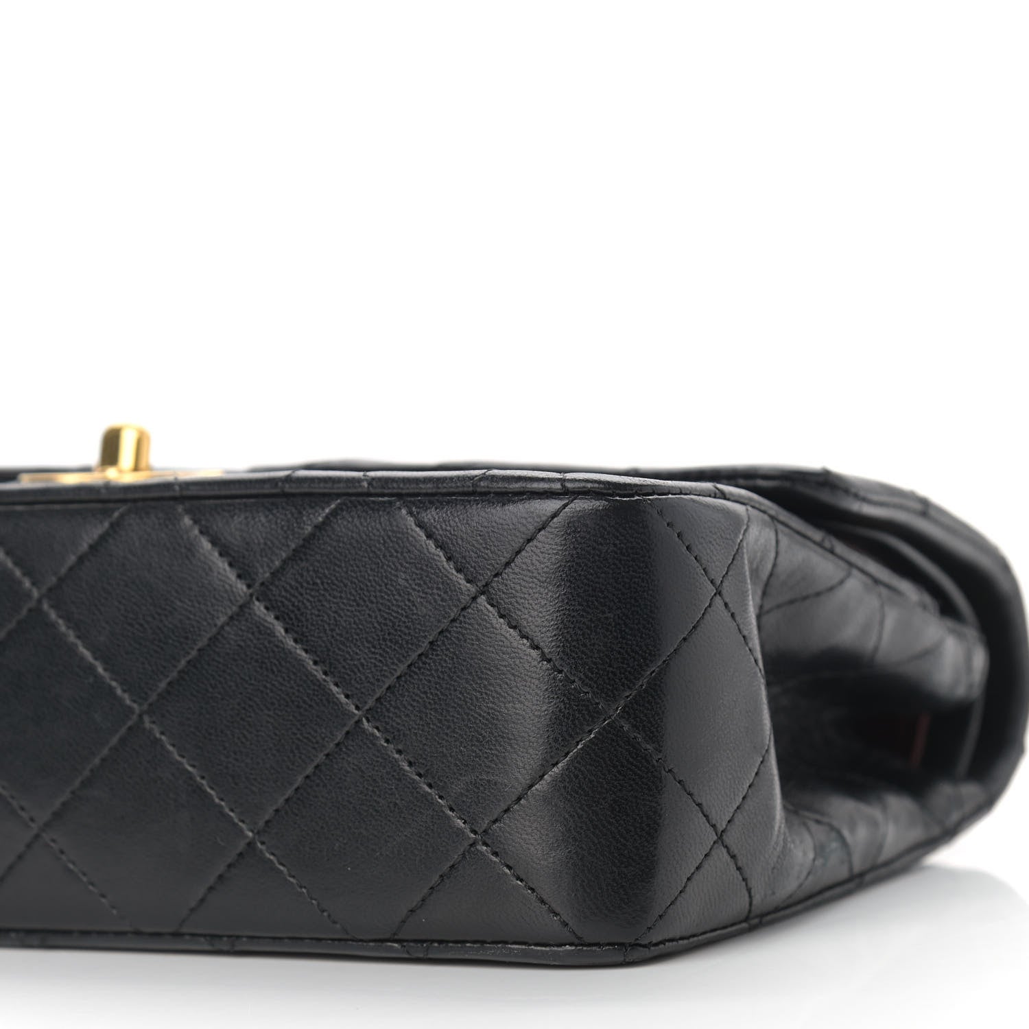 Chanel Lambskin Quilted Small Double Flap Black 10 of 15