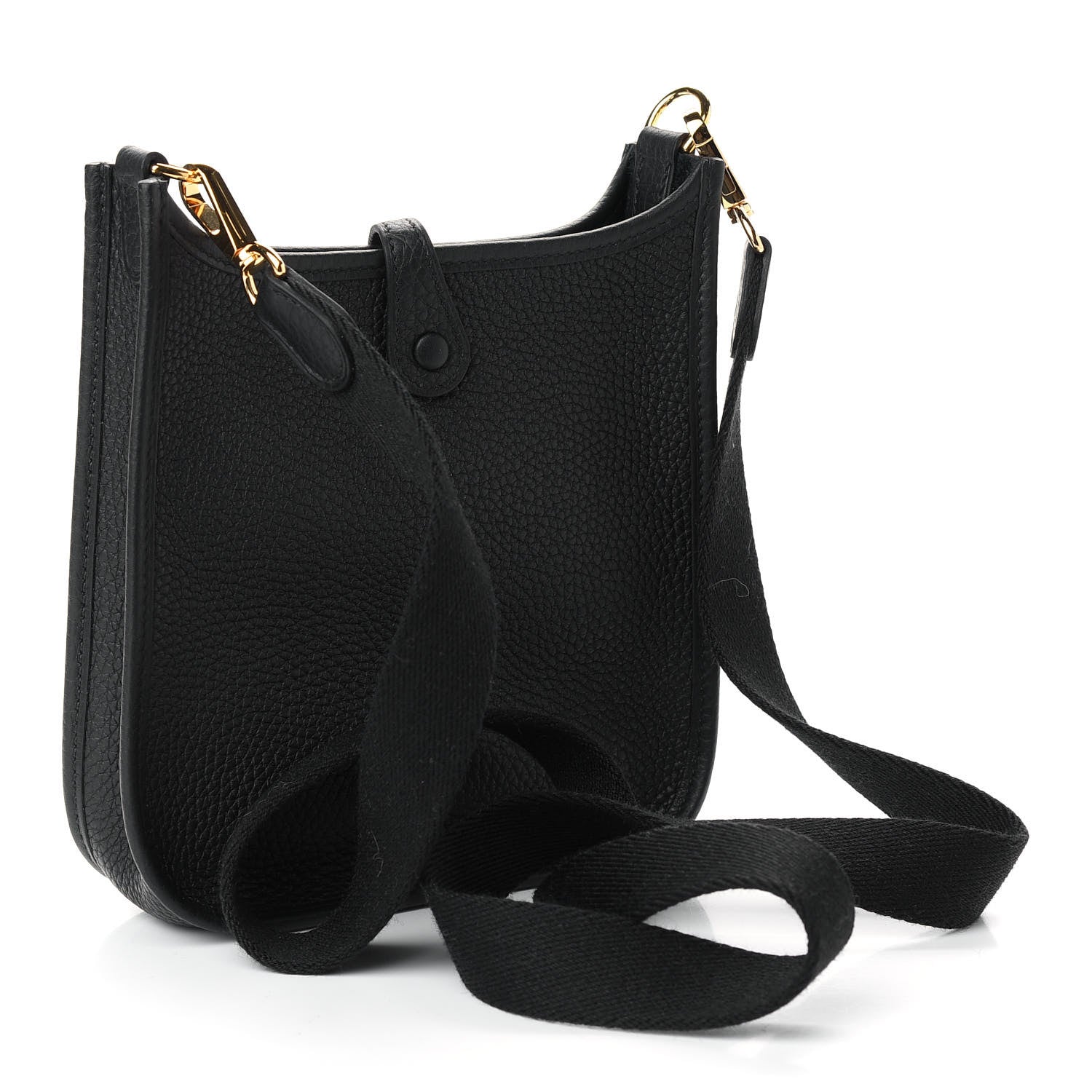 Hermes Taurillon Clemence Evelyne TPM Black 3 of 9
