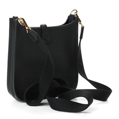 Hermes Taurillon Clemence Evelyne TPM Black 3 of 9