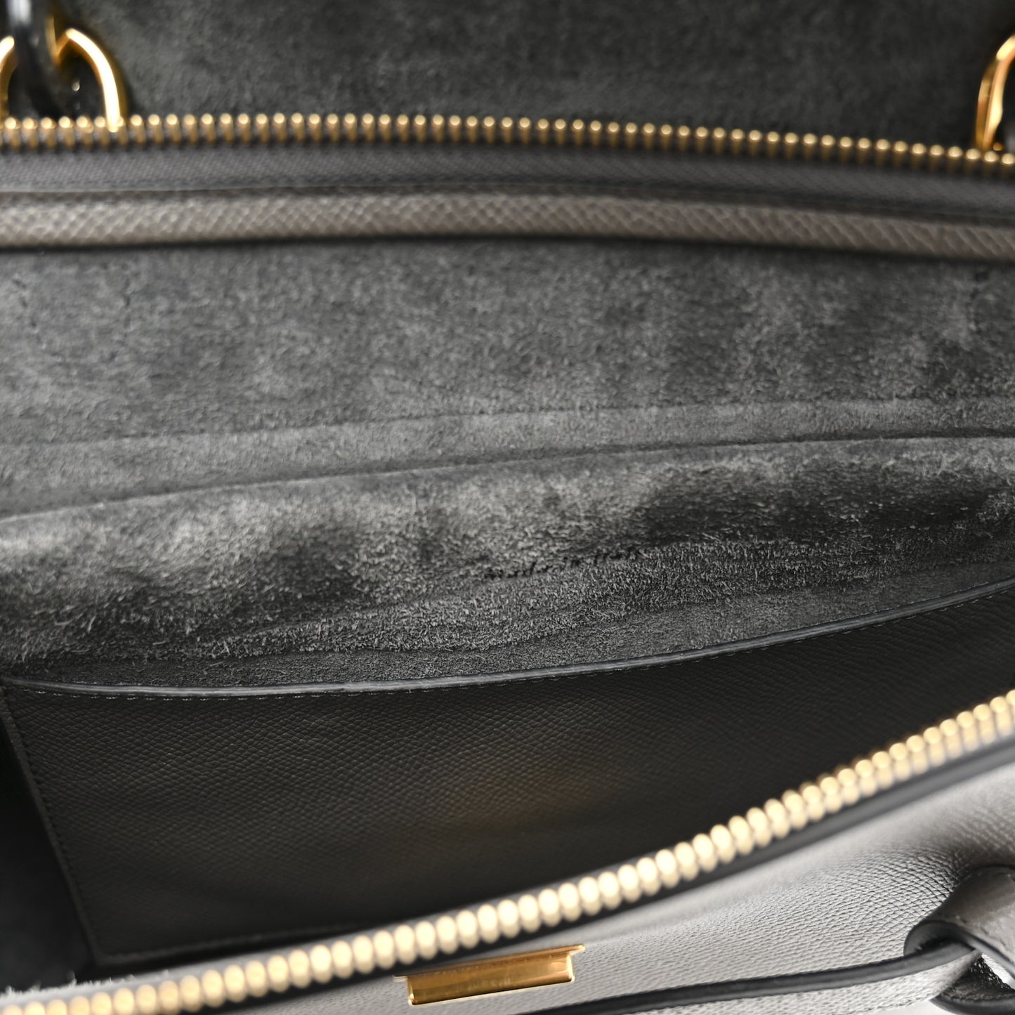 Baby Grained Calfskin Micro Belt Bag Grey