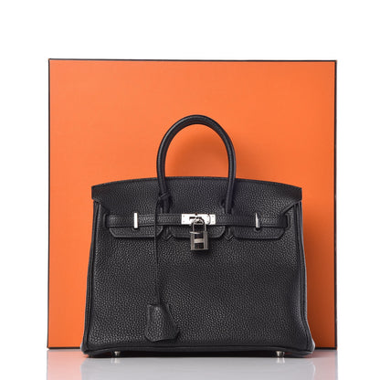 Hermes Togo Birkin 25 Black 8 of 8