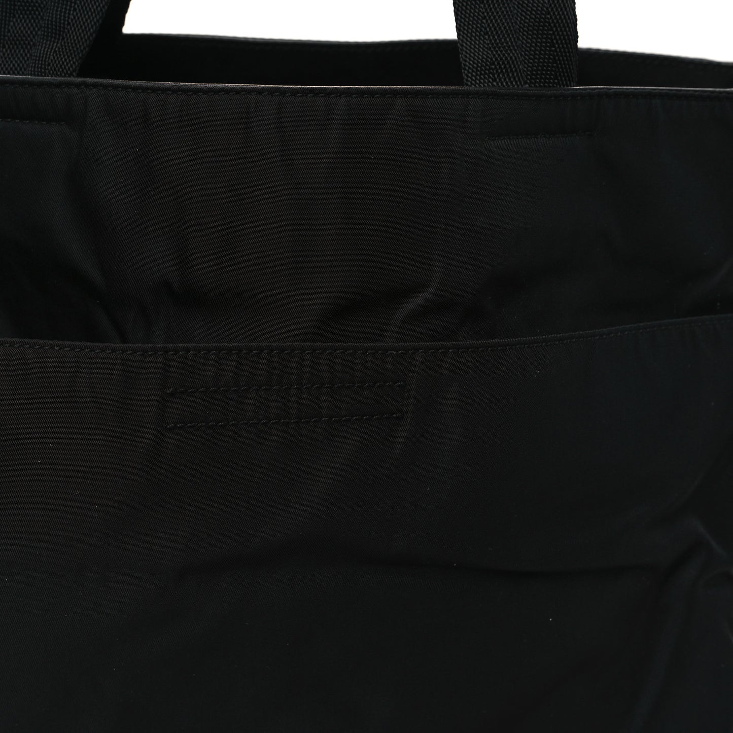 Nylon Calfskin Tote Black