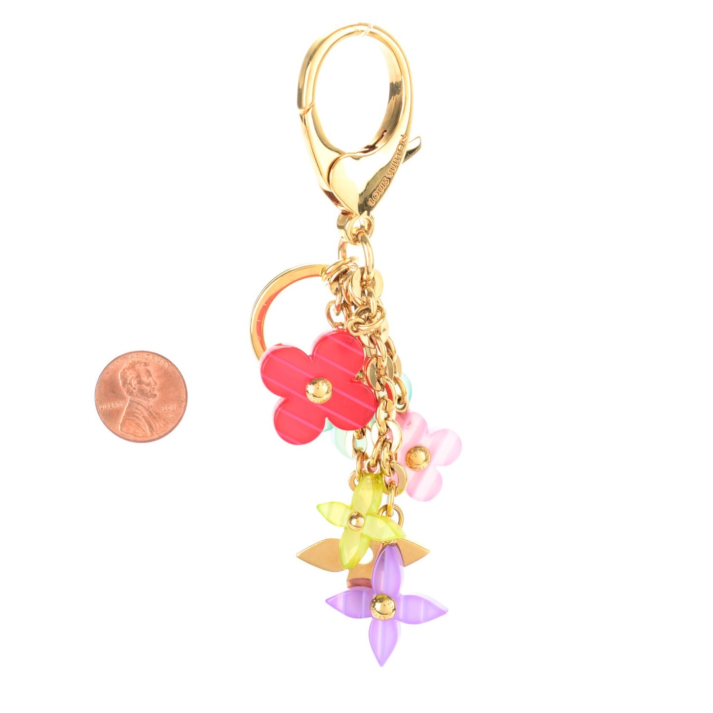 Pop Flower Bag Charm Multicolor