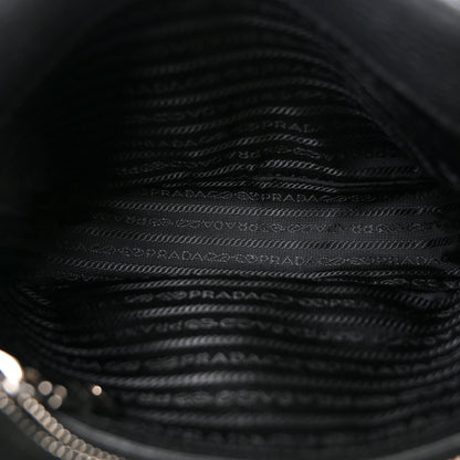 Prada Vitello Daino Soft Flap Crossbody Black 5 of 11