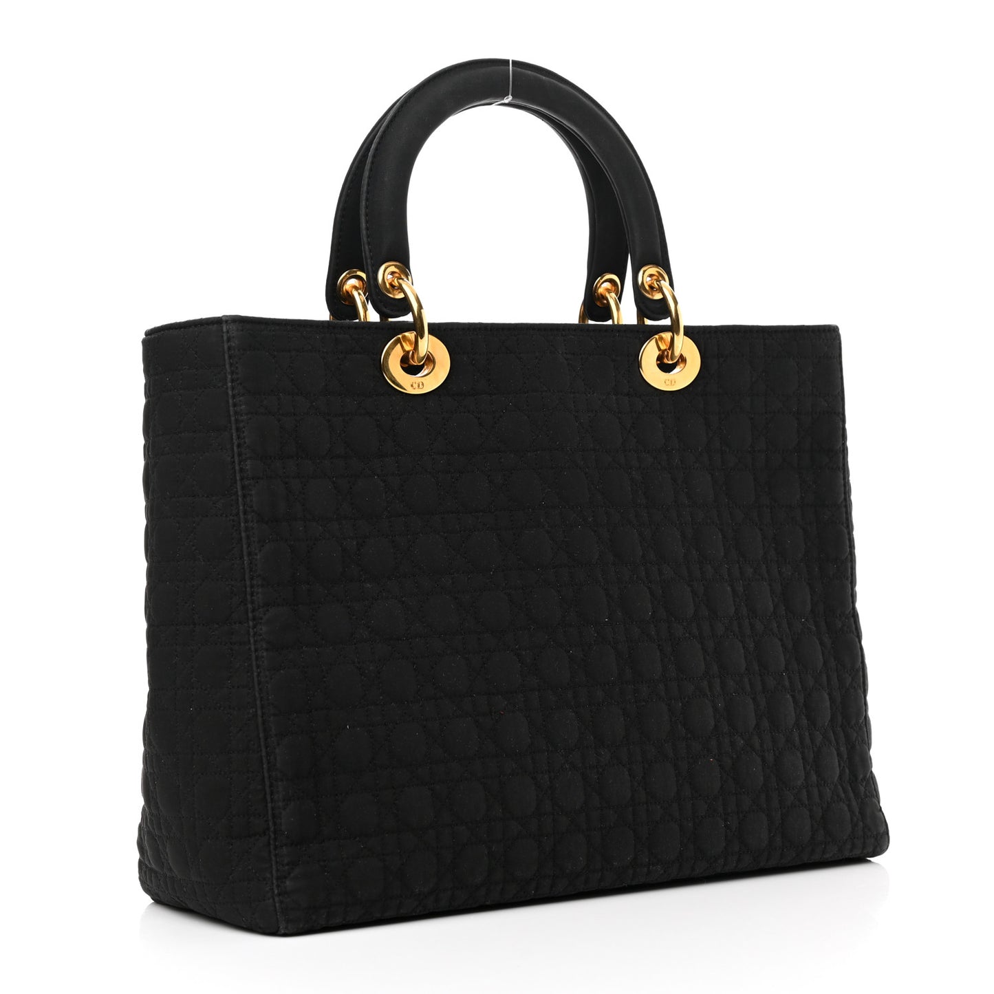 Nylon Cannage Large Lady Dior Black